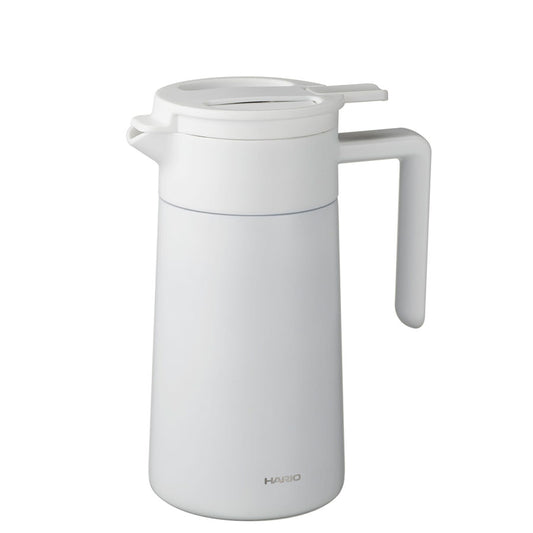 Hario Ceramic Coating Stainless Thermal Pot 600ml - White